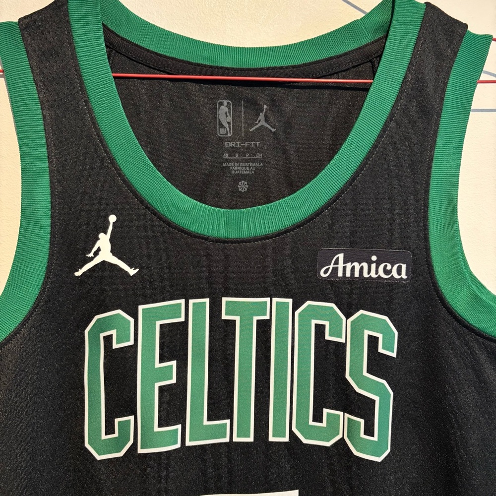 Boston Celtics Jaylen Brown Jersey Jordan Statement Swingman Small 40 Amica NBA - Picture 5 of 16